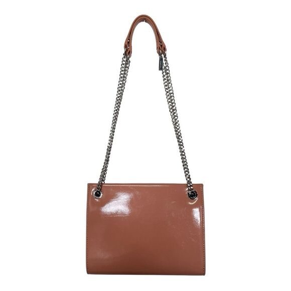 Thacker | Gold leather convertible shoulder crossbody bag - Picture 2 of 7